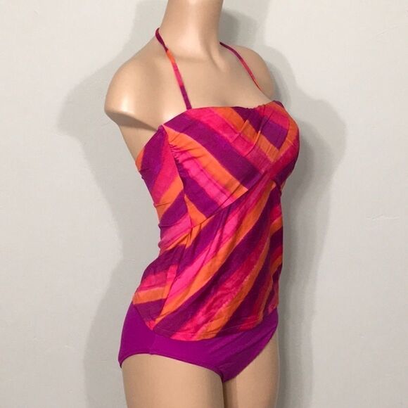 Lauren Ralph Lauren stripe tankini set. 10-top/12-bottom. NWT - Picture 3 of 8